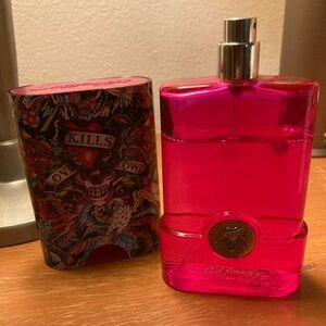 ⭐️SOLD⭐️Christian Audigier Ed Hardy Hearts & Daggers Eau De Parfum, 3.4 fl. oz.